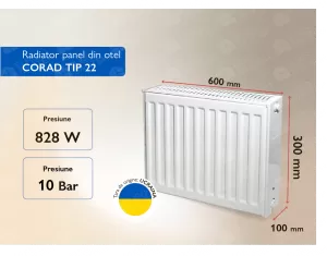 Radiator panel din otel CORAD TIP 22 300x600