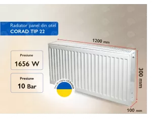 Radiator panel din otel CORAD TIP 22 300x1200