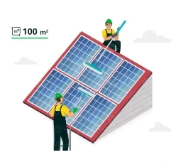 Maintenance of solar stations for the production of electricity up to 100 square meters