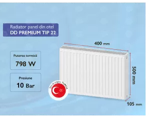 Radiator panel din otel DD PREMIUM TIP 22 500x400 (VaillantGroup)