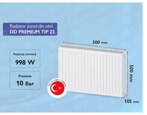 Radiator panel din otel DD PREMIUM TIP 22 500x500 (VaillantGroup)