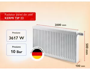 Radiator panel din otel KERMI TIP 22 500x2000