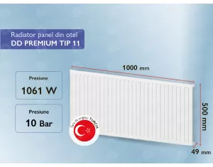 Steel panel radiator DD PREMIUM TIP 11 500x1000