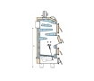 Solid fuel boiler with manual loading MetalBet Aqua Power 17 kW