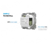 Termostat de camera Tech F-2Z V1 alb cu cablu