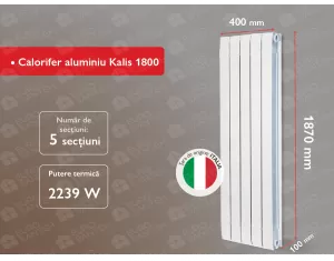 Aluminum radiator Kalis 1800 (5 elem.)