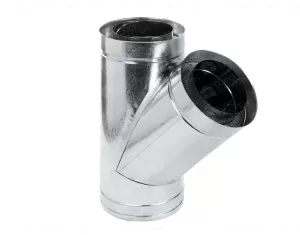 Teu 45° insulated for chimney CORAX Ø 160-240 mm (stainless steel 430/304)