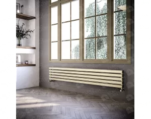 ALUMINUM HORIZONTAL RADIATOR SIESTA DOUBLE HRZ inaltimea 800 mm. latimea 286 mm. alb mat