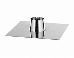 90° angled roof flashing SOLINOX Ø200 (inox 304/304)