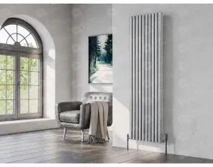 Calorifer decorativ LOJIMAX colecția BELLA DOUBLE 1800x404 mm, Crom