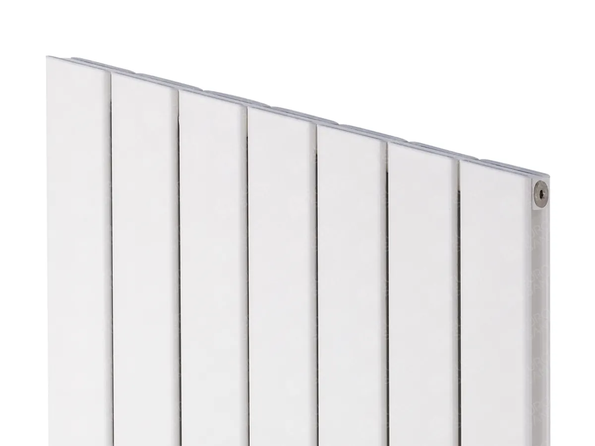 Designer radiator LOJIMAX, collection  ROYAL DOUBLE height 200 mm. width 218 mm. white mat