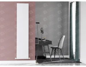 Designer radiator LOJIMAX, collection  SOSA height 1800 mm. width 404 mm. black mat