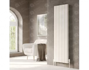 Designer radiator LOJIMAX, collection  SIESTA DOUBLE height 700 mm. width 1525 mm. white mat