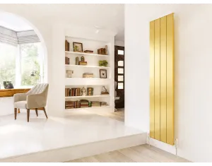 Designer radiator LOJIMAX KALSEDON collection 1600x375 mm, GOLD SATIN