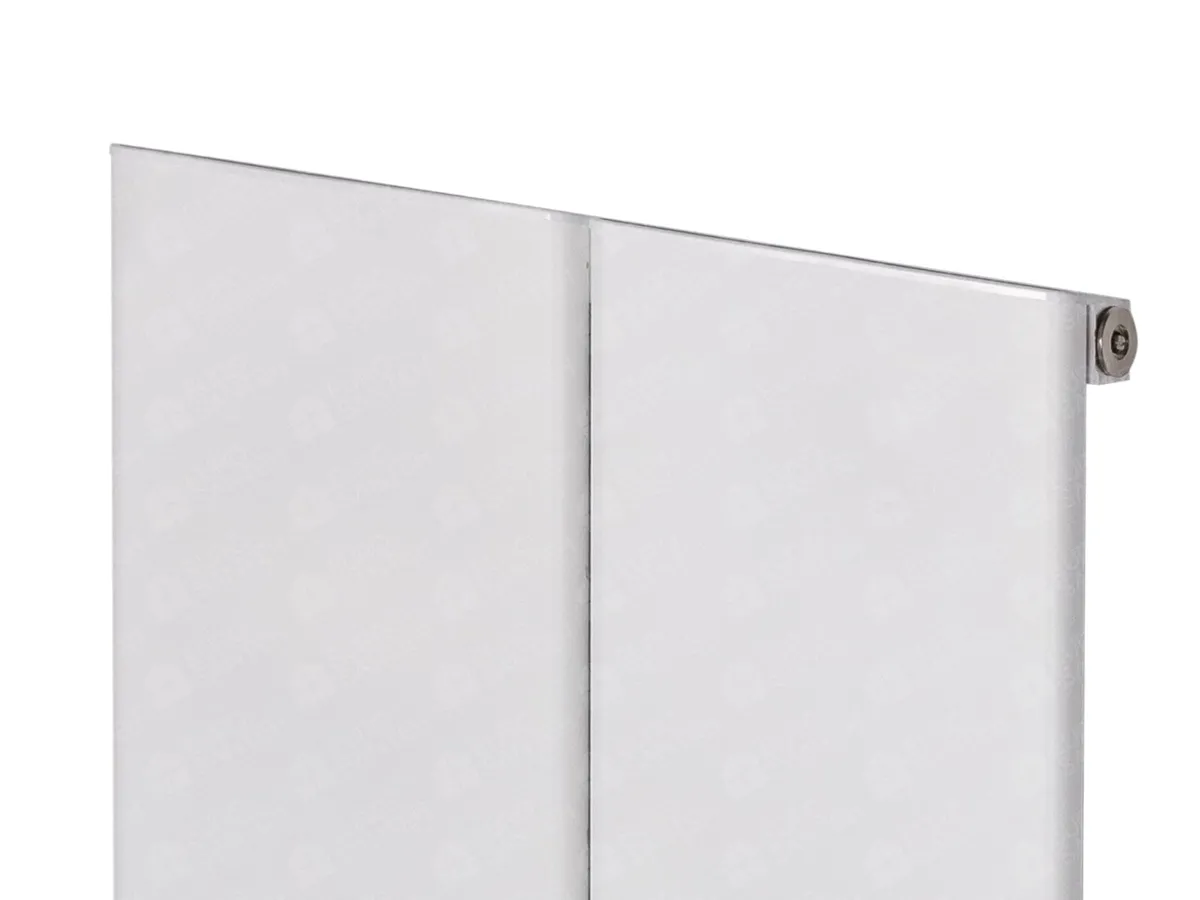Designer radiator LOJIMAX, collection  NISH height 200 mm. width 404 mm. white mat