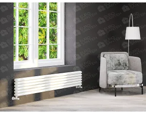 ALUMINUM HORIZONTAL RADIATOR CAST PLUS HRZ высота 1200 мм. ширина 408 мм. белый мат
