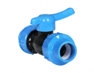 Polyethylene clamping ball valve PN 10 bar, d. 25 x 25