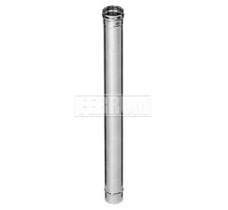 Teava cos de fum FERRUM d.180 mm, L-1000 mm (inox 430/0,5 mm)