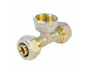 Teu pentru teava multistrat PEX-AL-PEX F lateral 16 mm.x 1/2 