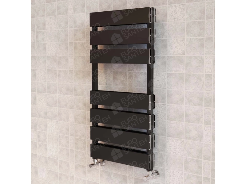 Design heated towel rail LOJIMAX, collection BENOIT DOUBLE 400 mm. 1190 mm.