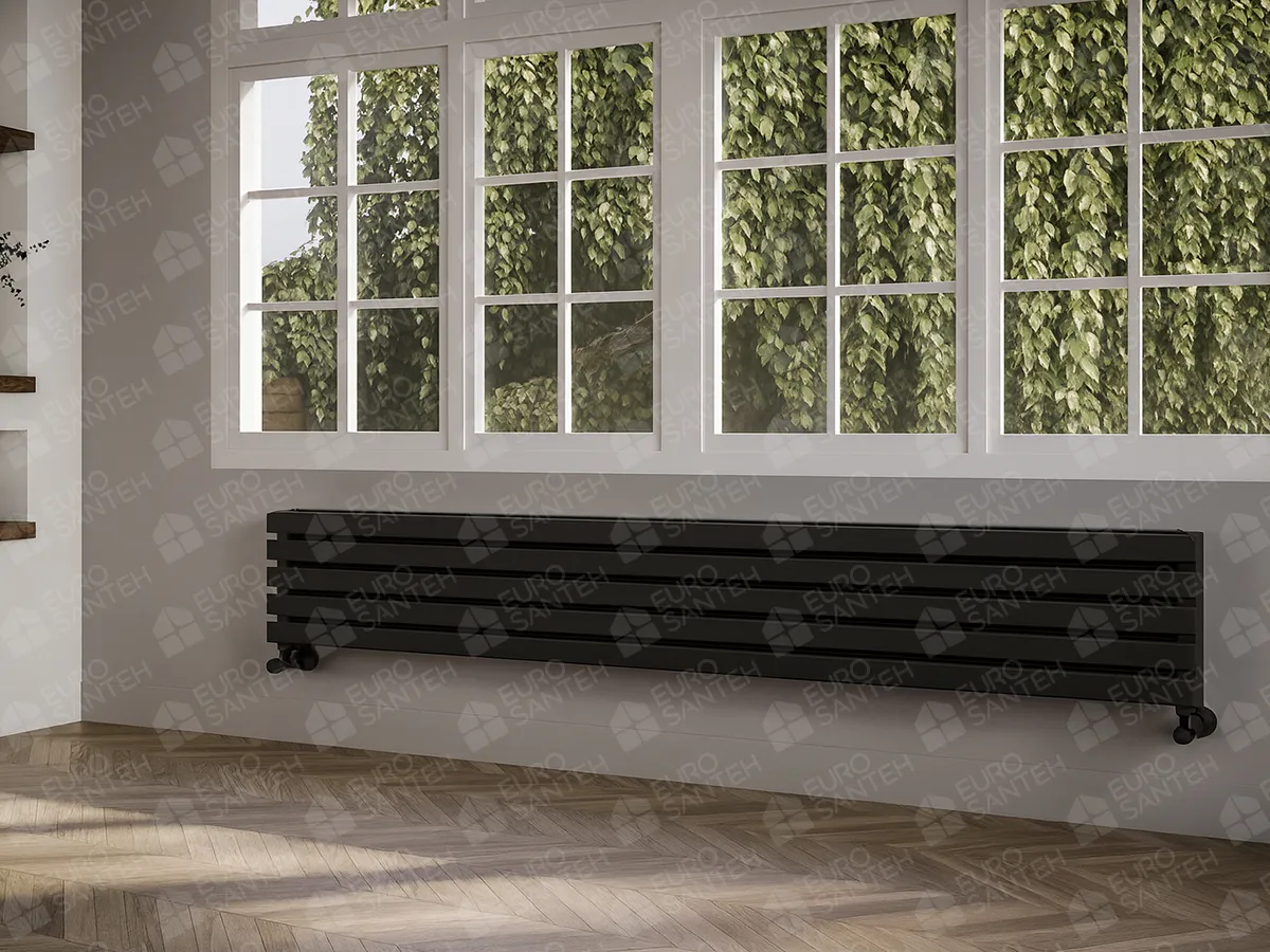 Calorifere decorativ LOJIMAX, colectia SIESTA DOUBLE HRZ, alb mat