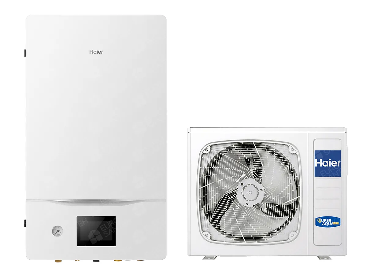 Тепловой насос воздух-вода сплит-система Haier Super Aqua AW062SSCHAHU062WAMNA+HW-WA101DBT
