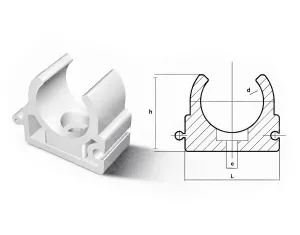 Polypropylene clamp (PPR) d.32