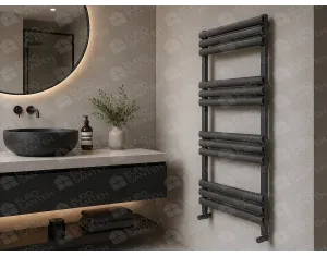LOJIMAX TALIA collection designer towel warmer 1550x500 mm, Anthracite