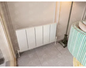Designer radiator LOJIMAX, collection  NISH DOUBLE height 1000 mm. width 608 mm. black mat