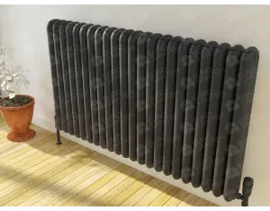 Designer radiator LOJIMAX, collection  CAST PLUS height 1200 mm. width 592 mm. black mat