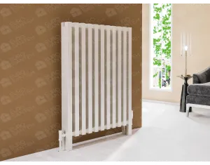FLOOR STANDING ALUMINUM RADIATOR OPAL LUX inaltimea 800 mm. latimea 1074 mm. negru mat