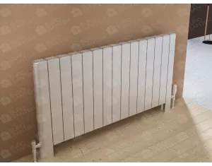 FLOOR STANDING ALUMINUM RADIATOR NIORA LUX inaltimea 600 mm. latimea 564 mm. alb mat