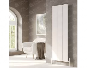 Designer radiator LOJIMAX, collection  NISH height 600 mm. width 608 mm. white mat