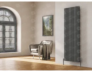 Designer radiator LOJIMAX AMAZONITE DOUBLE collection 1600x620 mm, Anthracite