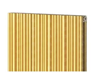 Calorifer decorativ LOJIMAX, colectie BAMBOO DOUBLE Gold Matt Anodising