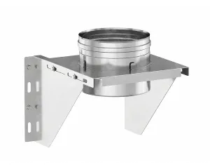 Подставка дымоходная + кронштейны SOLINOX Ø130 (inox 304)