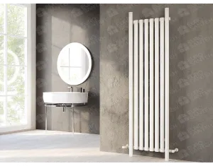 FLOOR STANDING ALUMINUM RADIATOR ROBA LUX inaltimea 1800 mm. latimea 540 mm. negru mat