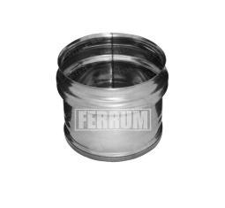 Заглушка внешняя для трубы FERRUM д. 115 мм (inox 430/0,5 мм)