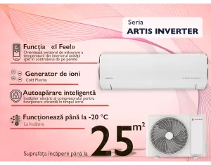 Inverter air conditioner PIONEER KFRI25LW / KORI25LW NORD-20. Heating down to -20°C