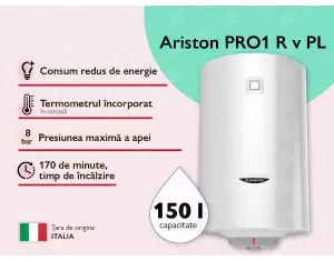 Boiler electric Ariston Pro1 R 150V 1.8K PL