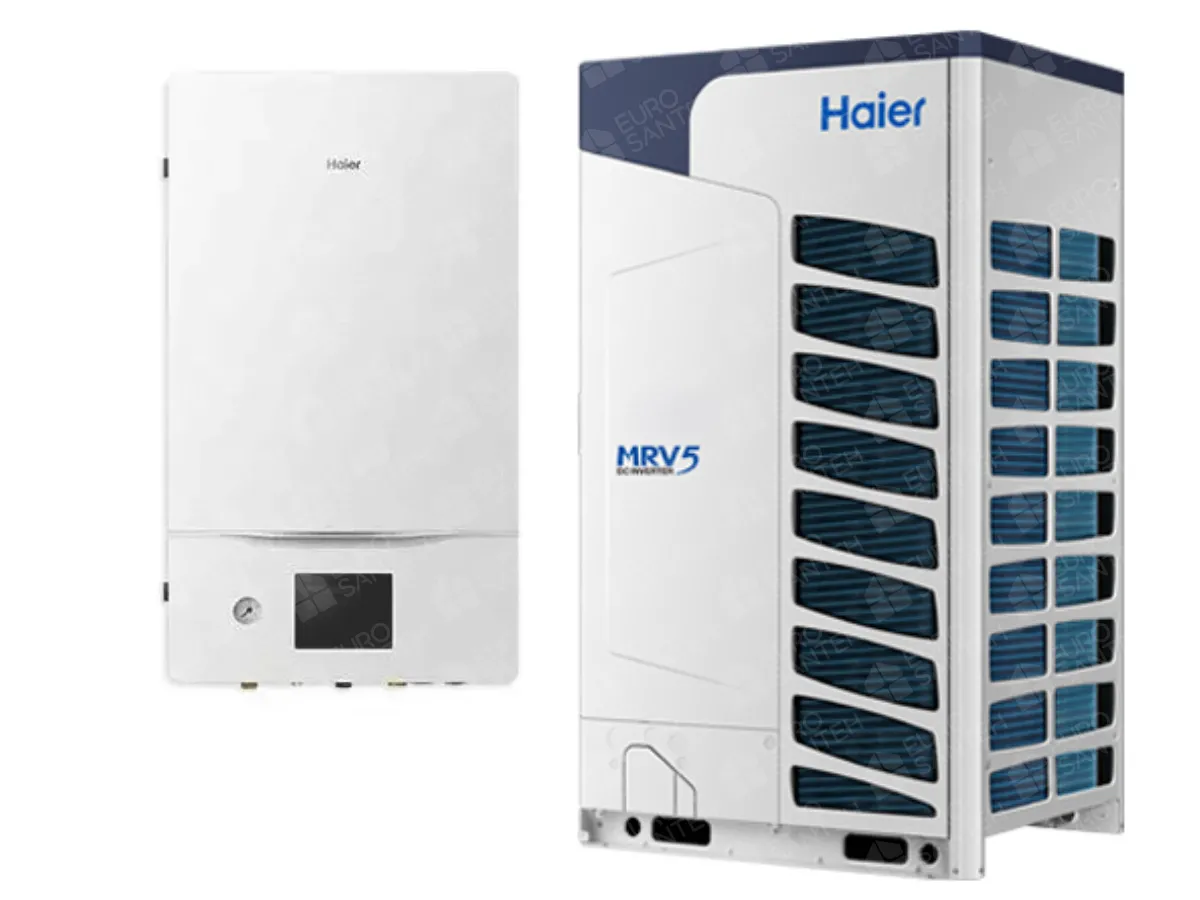 Pompă de căldură sistem split aer-apă Haier Extra MRV-5H AV08NMVETA-HYDROBOX HU310WVLNA (Putere 20 kw)