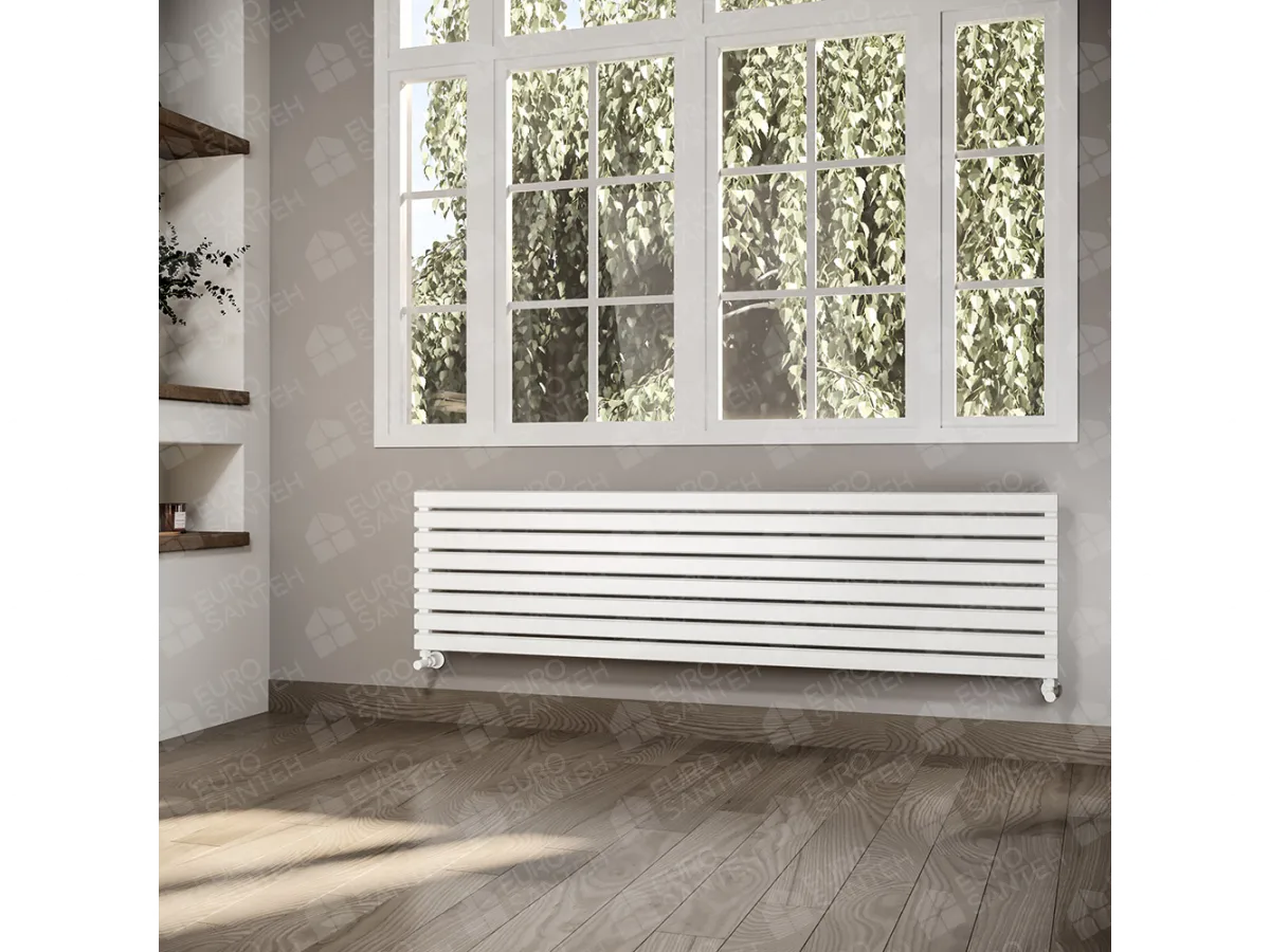 ALUMINUM HORIZONTAL RADIATOR SIESTA HRZ inaltimea 1400 mm. latimea 463 mm. negru mat
