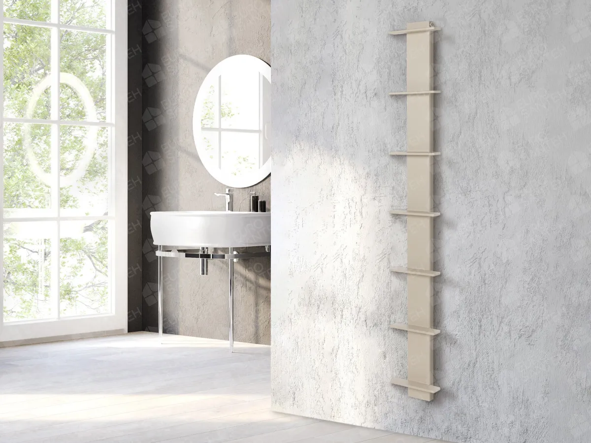Designer towel warmer LOJIMAX, collection СARETTA height 1675 mm. width 250 mm. Lemon gloss