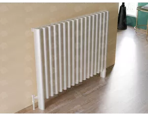 FLOOR STANDING ALUMINUM RADIATOR ALBITE LUX height 900 mm. width 1535 mm. white mat