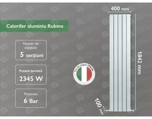 Calorifer aluminiu Rubino 1800 (5 elem.)