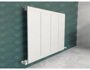 Designer radiator LOJIMAX, collection  NISH LINE height 600 mm. width 1220 mm. white mat