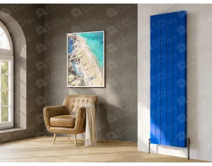 Designer radiator LOJIMAX KALSEDON DOUBLE collection 1800x470 mm, RAL 5005