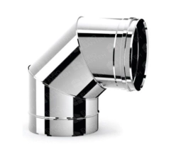 90 ° angle for SOLINOX chimney d.180 (304 stainless steel)