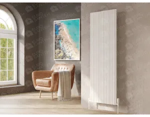 Designer radiator LOJIMAX BAMBOO DOUBLE collection 1800x359 mm, White