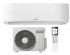 Air conditioner Hitachi Inverter R32 Airhome 400 RAK-DJ25RHAE+RAC-DJ25WHAE 9000 BTU